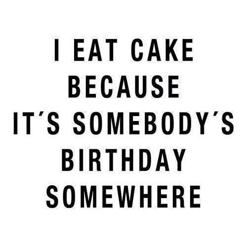  mmmm I love cake! Happy birthday to you both  