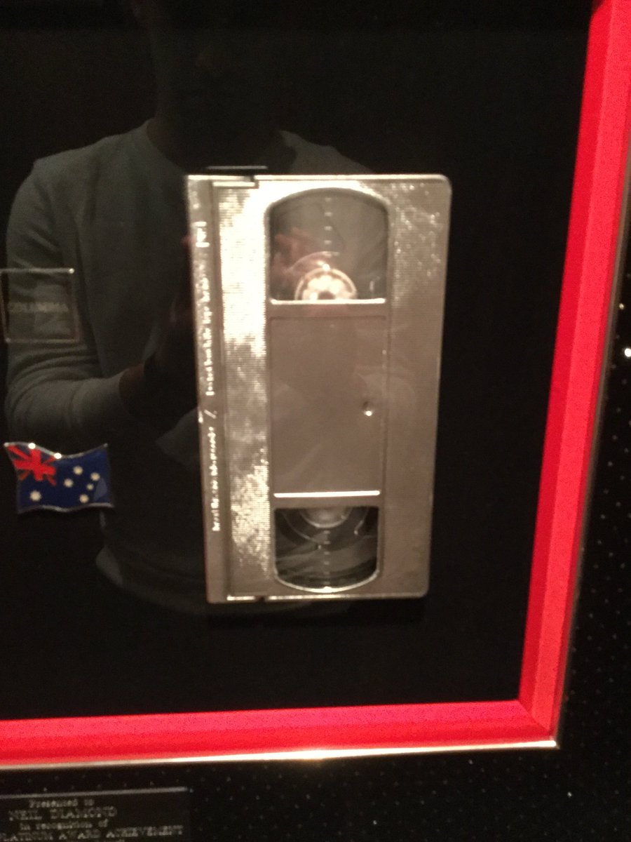 Nick_D_Bennett's tweet photo. when your VHS goes platinum #ndrrt https://t.co/wgDA3wXr5G