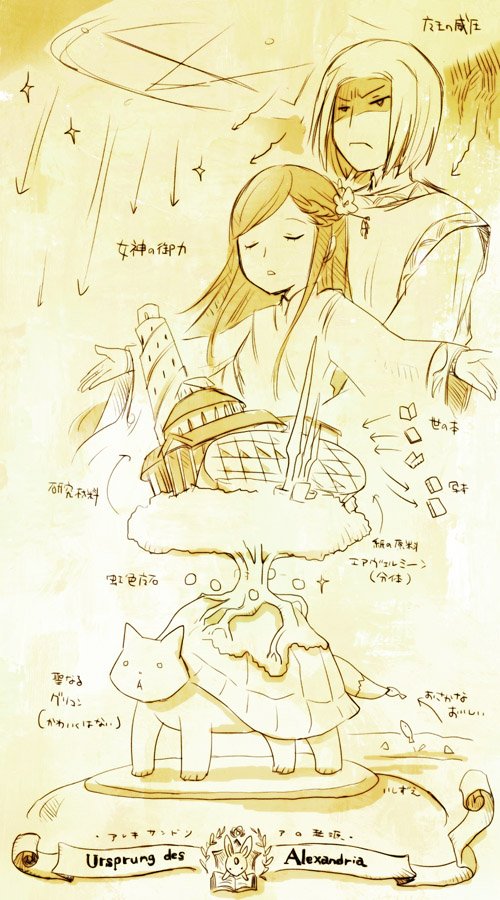 香月美夜 本好きの下剋上 V Twitter 神話の挿絵っぽくて素敵 すごい顔で威圧している魔王に笑ってしまいました ハルトムートが作る 女神の化身が清めたまいしアレキサンドリア の挿絵では魔王が省かれて とても神々しい挿絵になるでしょう 笑