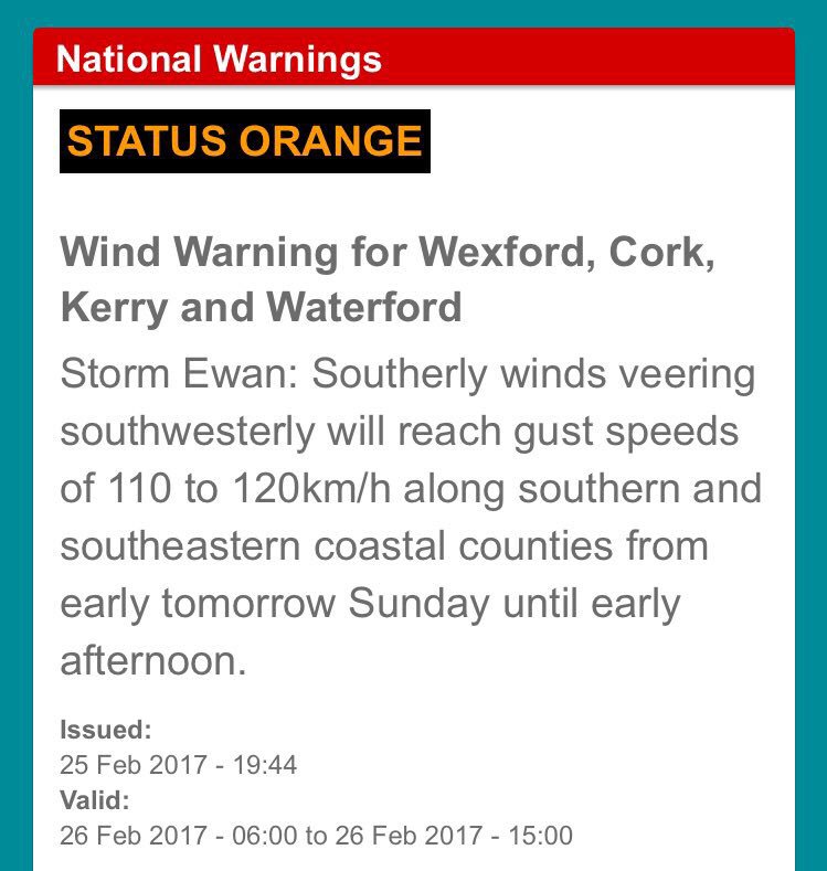 barrabest's tweet image. #StormEwan is moving in from the Atlantic. Warnings have been issued for Sunday