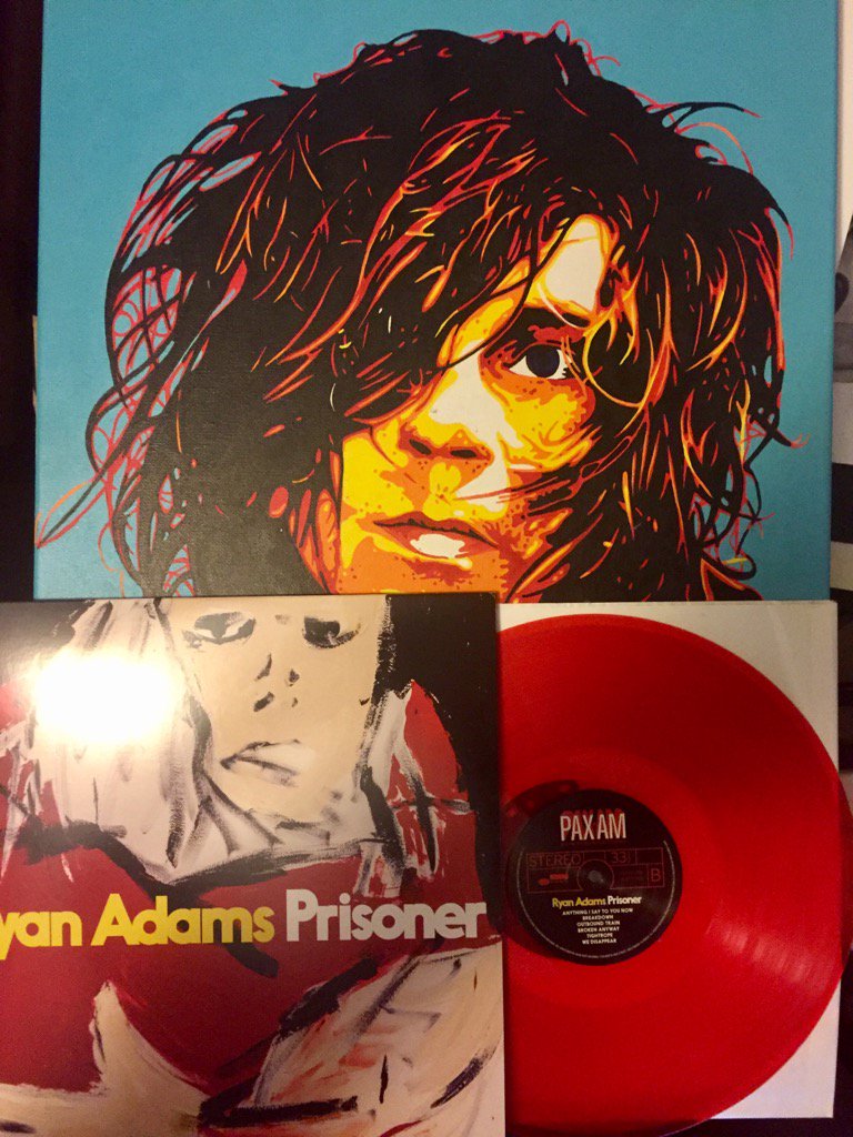 EricSHeard's tweet photo. Got @TheRyanAdams Prisoner in Red vinyl. https://t.co/6OFErrUCnh
