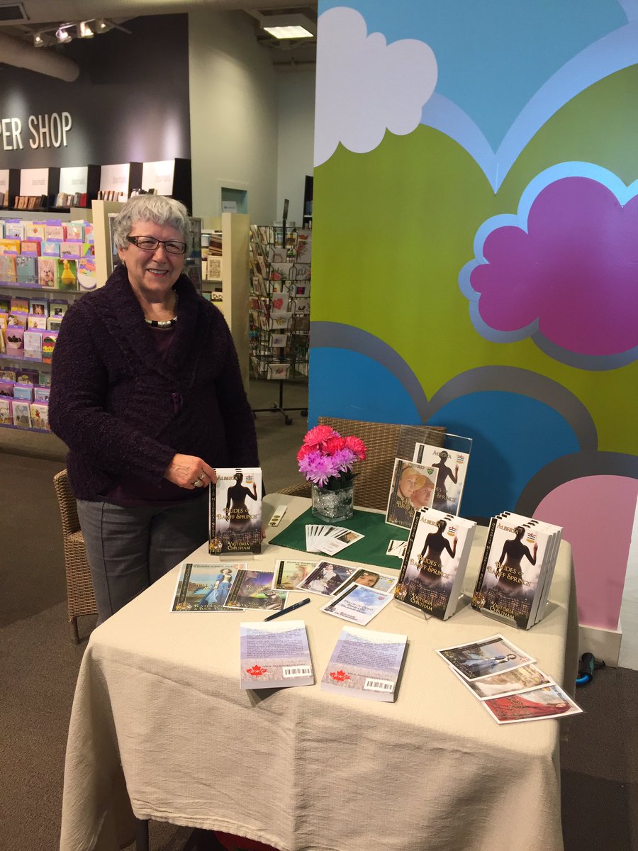 ChinookChapters's tweet photo. Come in today from 11-2pm to check out local author, Victoria Chatham and her book Brides of Banff Springs #authorsigning #chapterschinook https://t.co/kySSBXTlmf