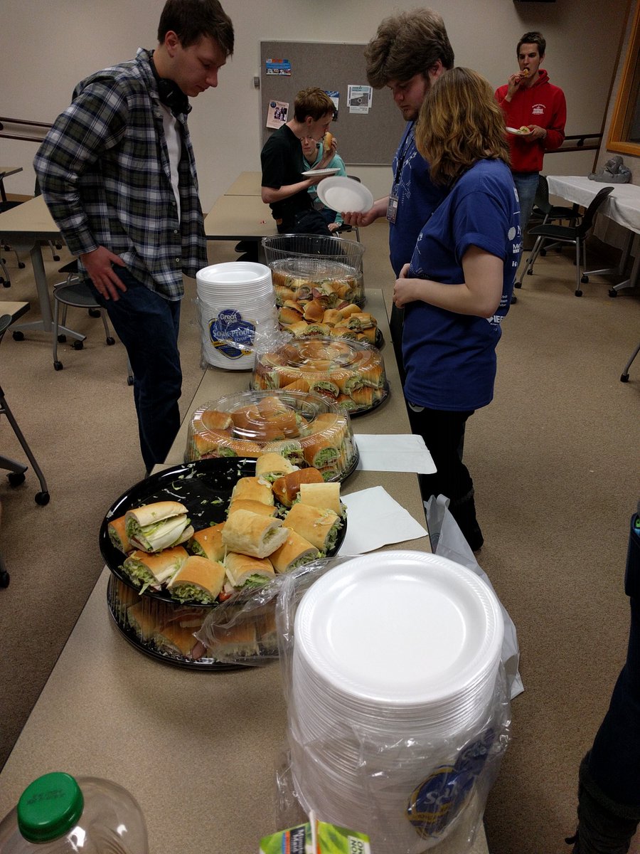 MLHacks's tweet photo. Lunch is served for @wwhack2017 grab a sub and keep on hacking! If you need help, come say hello at the MLH table #wwhack https://t.co/a5IILXtZGs