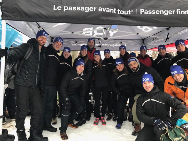 25 courageux pentathlètes représentent aujourd’hui YQB au Défi corporatif BCF Avocats d'affaires du <a href="/PentathlonQc/">PentathlonDesNeiges</a> 2017! #Passion5