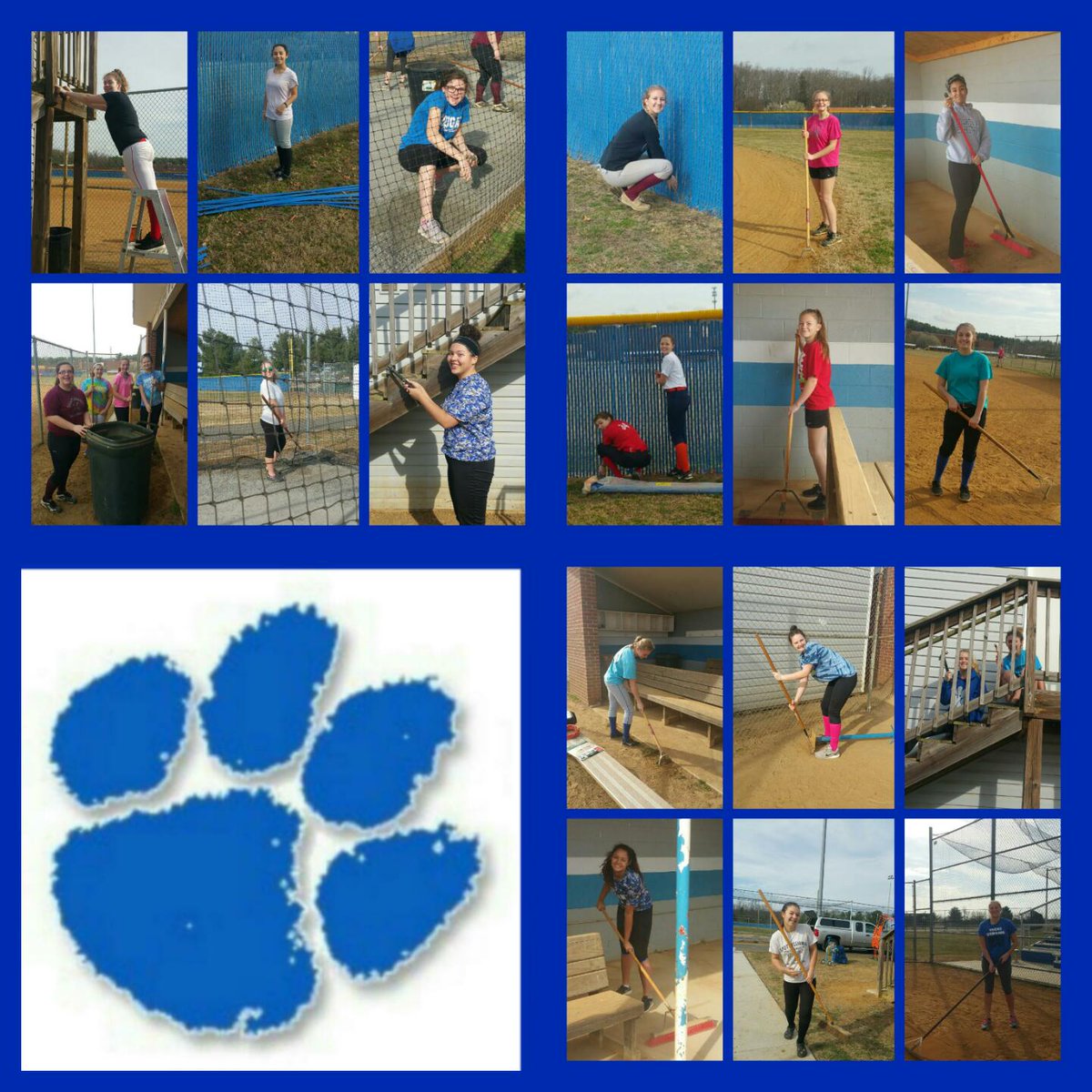 coach_jenny2's tweet photo. Very proud & excited with @CourtlandSB2017 ! These girls spent their Saturday getting our favorite place game ready! #loveourdiamond #chssb https://t.co/Ci3gUogOJx