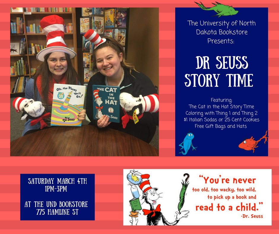 Come Join us on Saturday March 3rd from 1-3 for our Dr Seuss Story Time! We have Coloring, $1 Italian Sodas, Face Painting &amp; so much more!