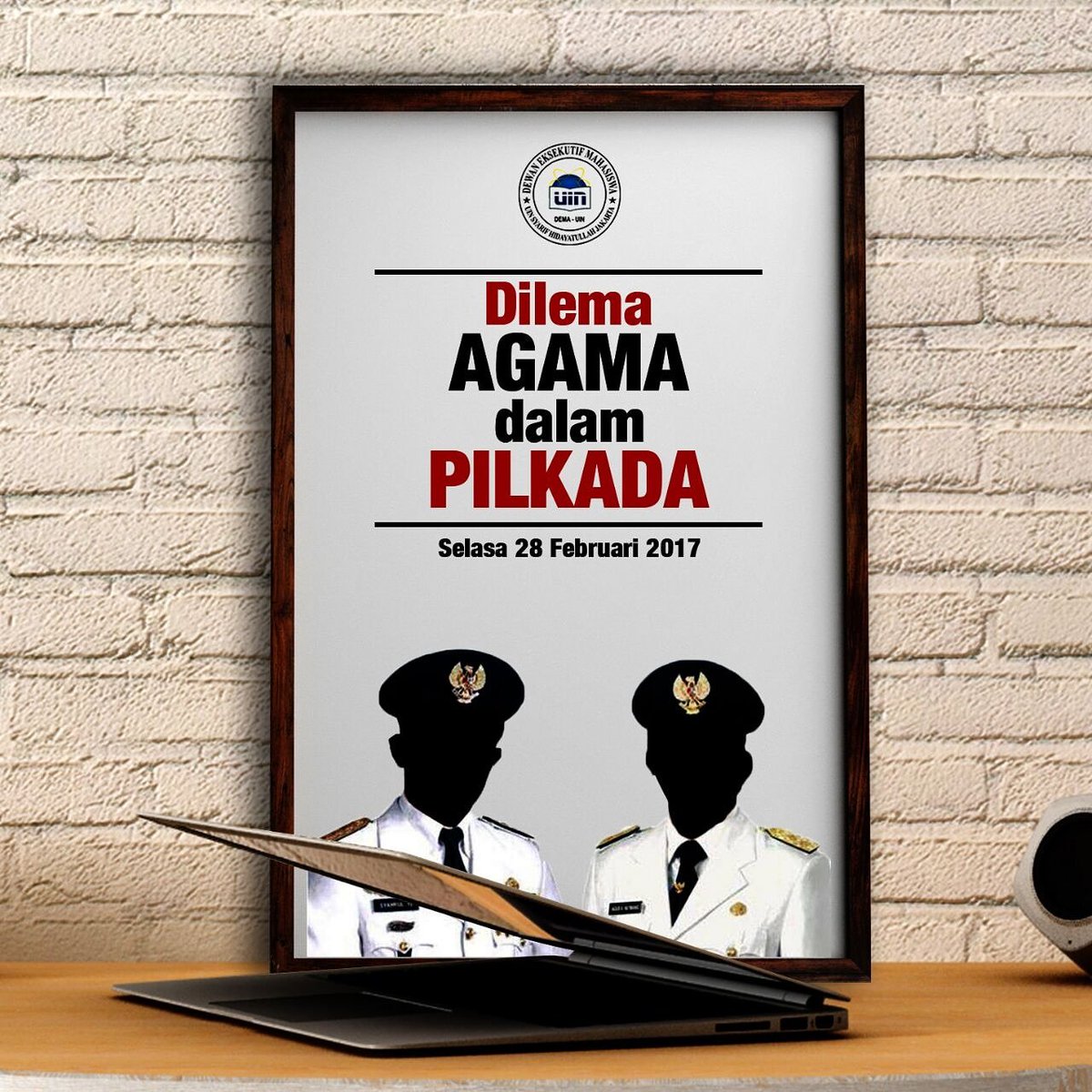 Diskusi Publik "Dilema Agama dalam Pilkada" Pemateri: Pangi Syarwi (Dosen), Titi Anggraini (Perludem), &amp; Andi Syafrani (Pengamat Politik).