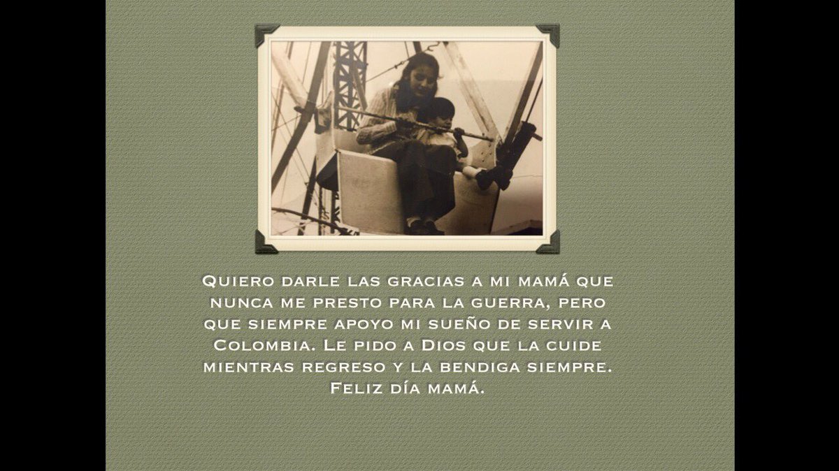 HectorCarrascal's tweet image. Gracias Mamá, que siempre apoyaste mi sueño de servir a mi Colombia.