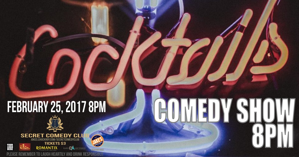 ChuckRoy's tweet photo. #SecretComedyClub #Tonight #Denver #8pm @jakesdenver  #Get2FreeTicketsHere https://t.co/G4OqD8TYDy https://t.co/Asrf5a8fll