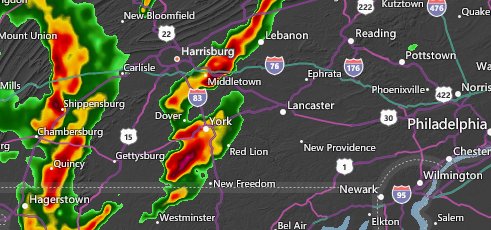 LancasterOnline's tweet photo. National Weather Service issues severe thunderstorm watch for Lancaster County https://t.co/shPGG2kWFK https://t.co/segS6M4mOB