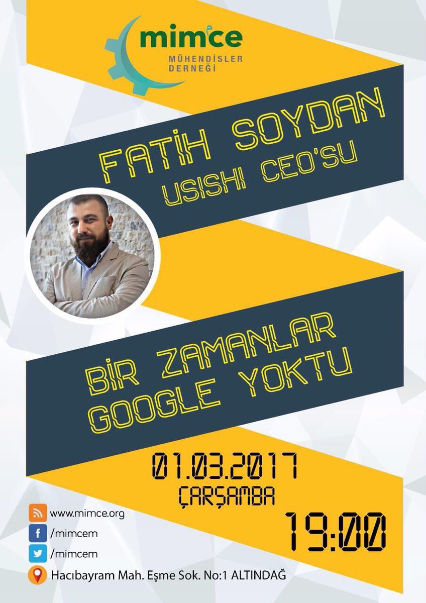 Bu hafta Usishi Ceo'su <a href="/mfatihsoydan/">Muhammed Fatih Soydan</a>'ı misafir ediyoruz. Yeni dönemin ilk söyleşisine davetlisiniz. #MİMCE