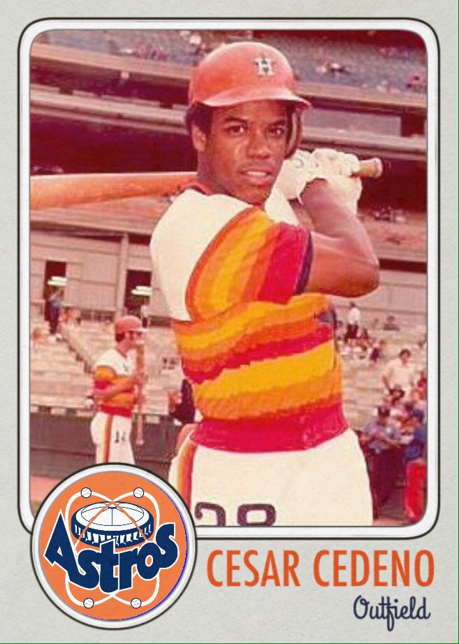 Happy 66th birthday to Cesar Cedeno. Maybe the most gifted NL player of the 70s. 