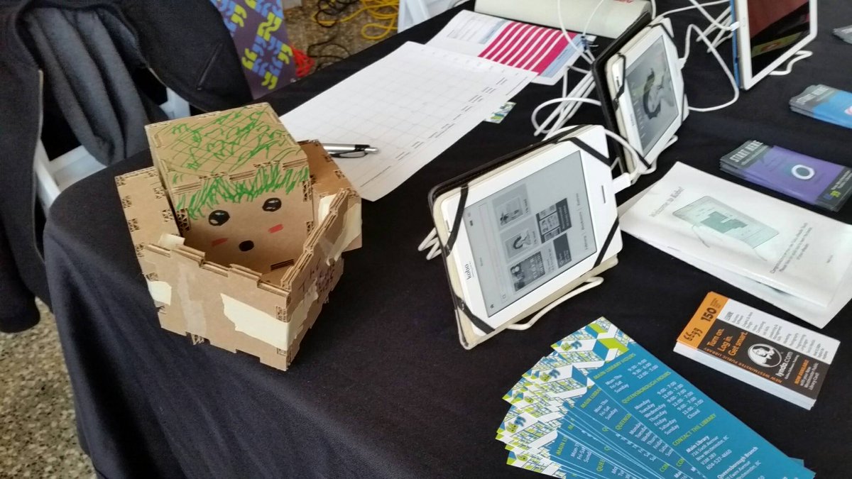 NWPLibrary's tweet photo. Awesome! One of our visitors used the Build Our City blocks to build us a mascot for the day @innovatenw #hackourcity https://t.co/OoK54t5bJI