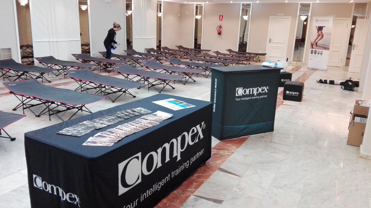 Todo listo para dar el servicio de recuperación <a href="/Compex_ES/">Compex España</a> a tod@s l@s participantes de la <a href="/AndBikeRace/">Andalucía Bike Race by Garmin</a> Os esperamos mañana desde las 14:00!