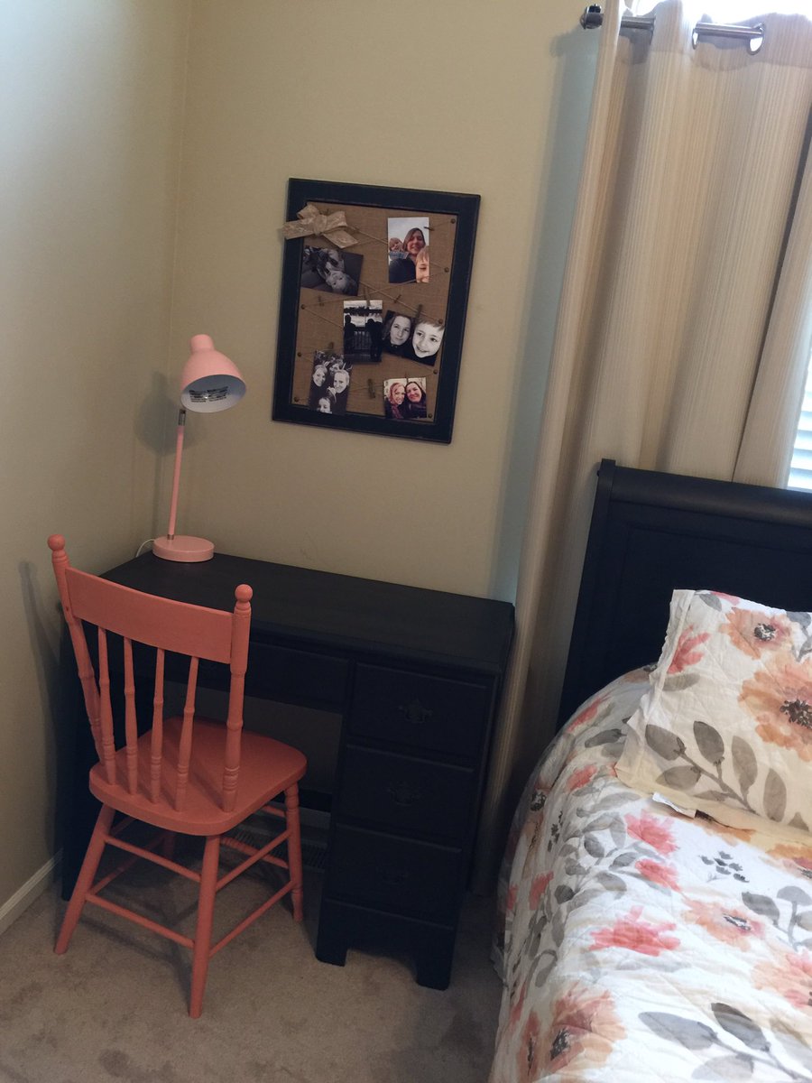 What a home office but no space use as desk as a nightstand, presto home office. #restoringfurniture #furniture #flippingfurniture.