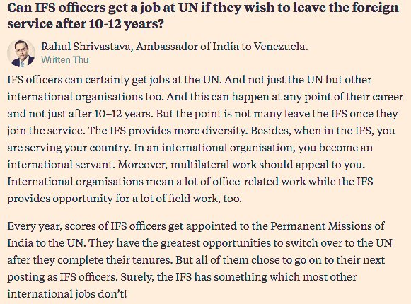 Indian Foreign Service On Twitter Can IFS Officers Get A Job At UN If indian-foreign-service-on-twitter-can-ifs-officers-get-a-job-at-un-if