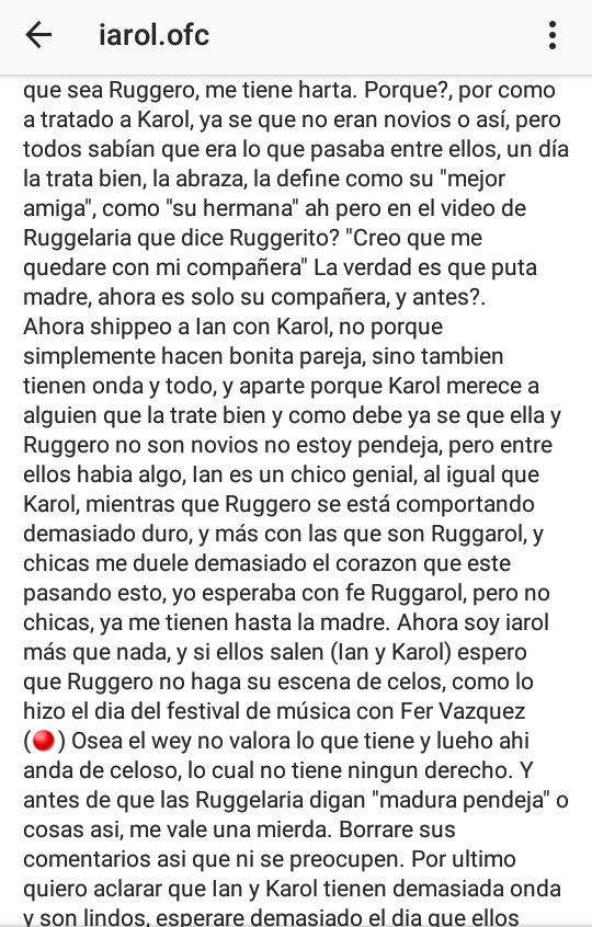 karolftrugge_of's tweet photo. Ni #Larol ni #Iarol #Ruggarol señores! No perdamos la fe,hay que ser fuertes ante todo! ❤
#FuerzaYAmorRuggarol 💪 💑
#EjercitoRuggarol ✊😍 https://t.co/otASA4KYUM