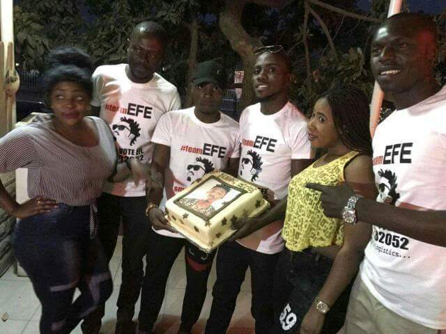 This is Serious....Efe fans sha 😁 😁 😁 #BBNaija