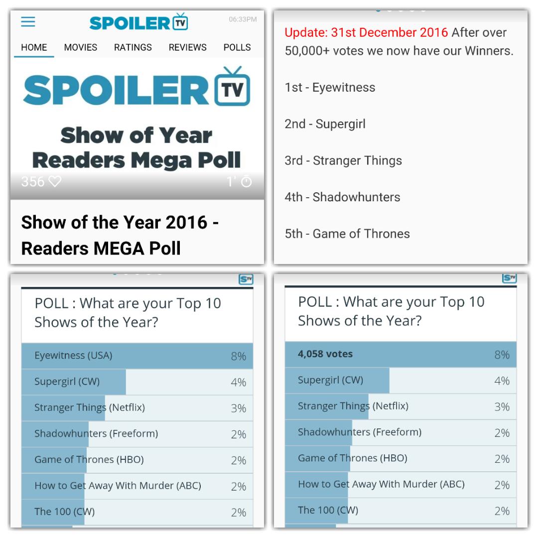 LiLaCuore's tweet photo. Friendly reminder #Eyewitness won Spoiler TV's 'Show of the year 2016' contest w/ 4k+ votes. #wewanteyewitnessseason2 @netflix https://t.co/lmiXBmHUJP
