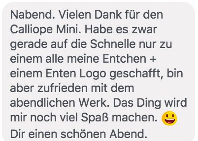 coderDojoBN's tweet image. Die @CalliopeMini Early Birds verbreiten gute Laune... #ohrwurmCharts &amp;lt;3