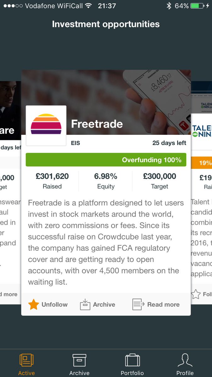 doddsie's tweet photo. Whaaaaat!!!! @DavidFioranelli @freetrade @Crowdcube @Sara_Crowdcube @dazwest @Megan_Crowdcube https://t.co/DfA3hUP09Z