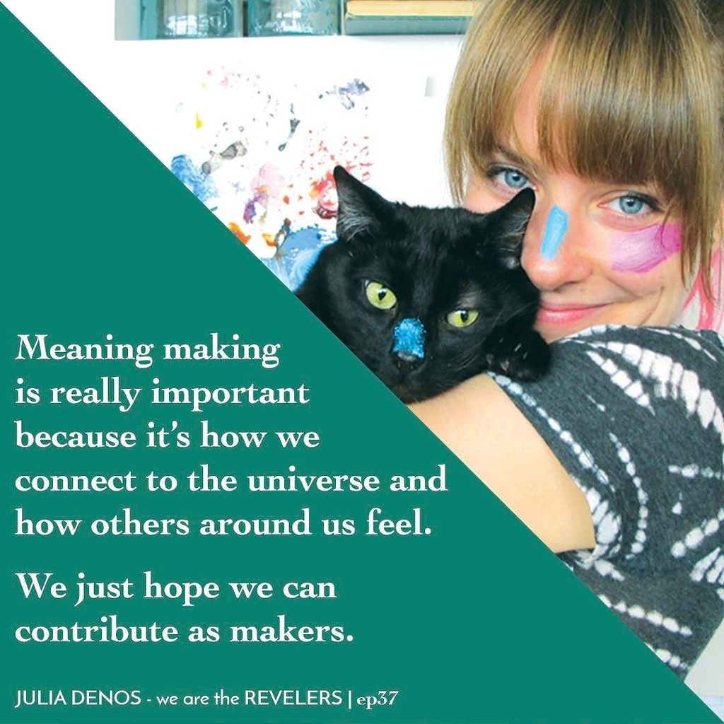 weretheREVELERS's tweet photo. Author + artist @juliadenos is with us  chatting about creating meaningful work, intuition… https://t.co/LEnIDS9XBD https://t.co/PrCCmfp7Ji