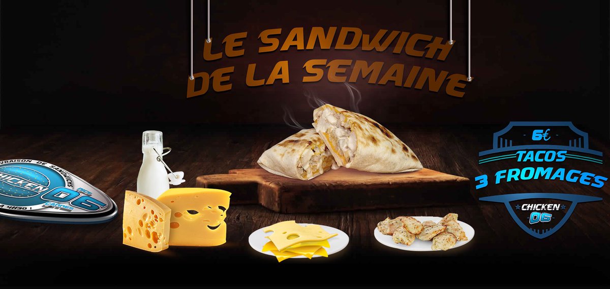 Chicken__06's tweet image. Le sandwich de la semaine est ?????? (  ⚠️ Attention Roulement de tambour ⚠️ ) 

Le Tacos 3 fromages pour 6€ seulement 🎉🎊😍