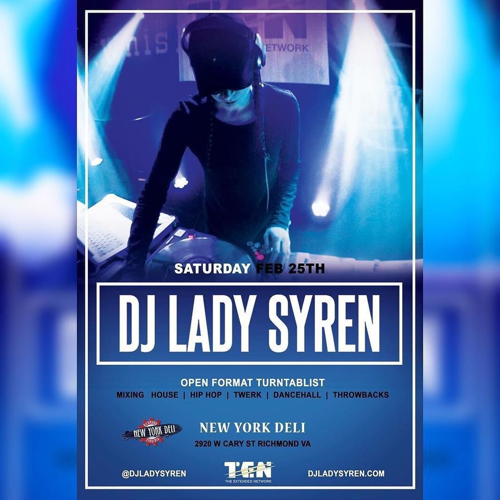 DJLadySyren's tweet photo. @nyd_rva tonight #richmondva #rvaevents #djladysyren #tendjs #carytown #house #hiphop #twe… https://t.co/gRCom3miFc https://t.co/4aFCOIUd4Q