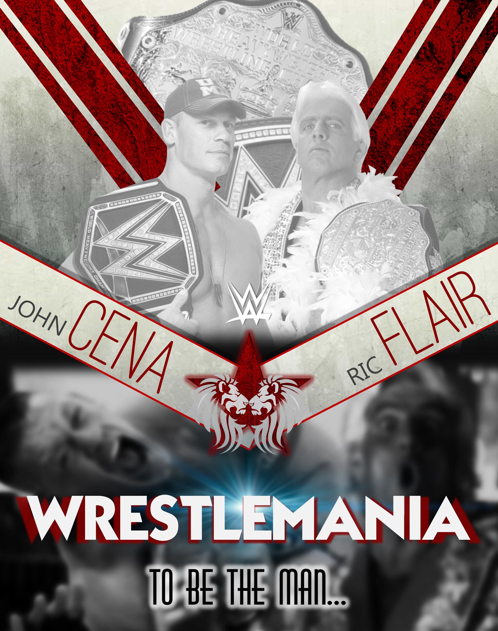 Happy birthday ! Dream Match Fan Art - Ric Flair vs at   