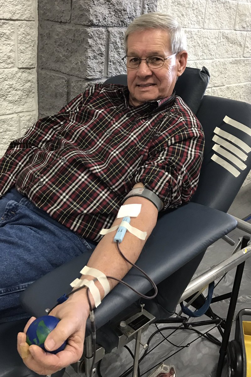 Donating at "Pints for Pokey"