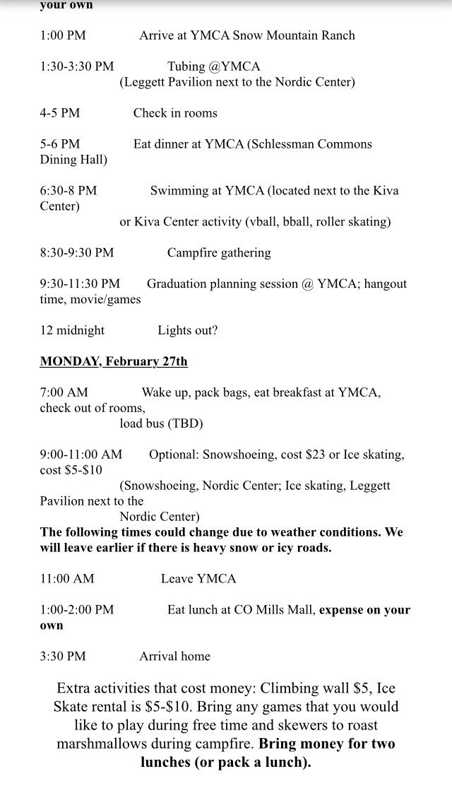 Uh2017Updates's tweet photo. Also, HERE IS THE ITINERARY &amp; PACKING LIST in case anyone missed the email or didn't get a packet! 😃👍🏻👌🏻 https://t.co/UXsK1qvuCx