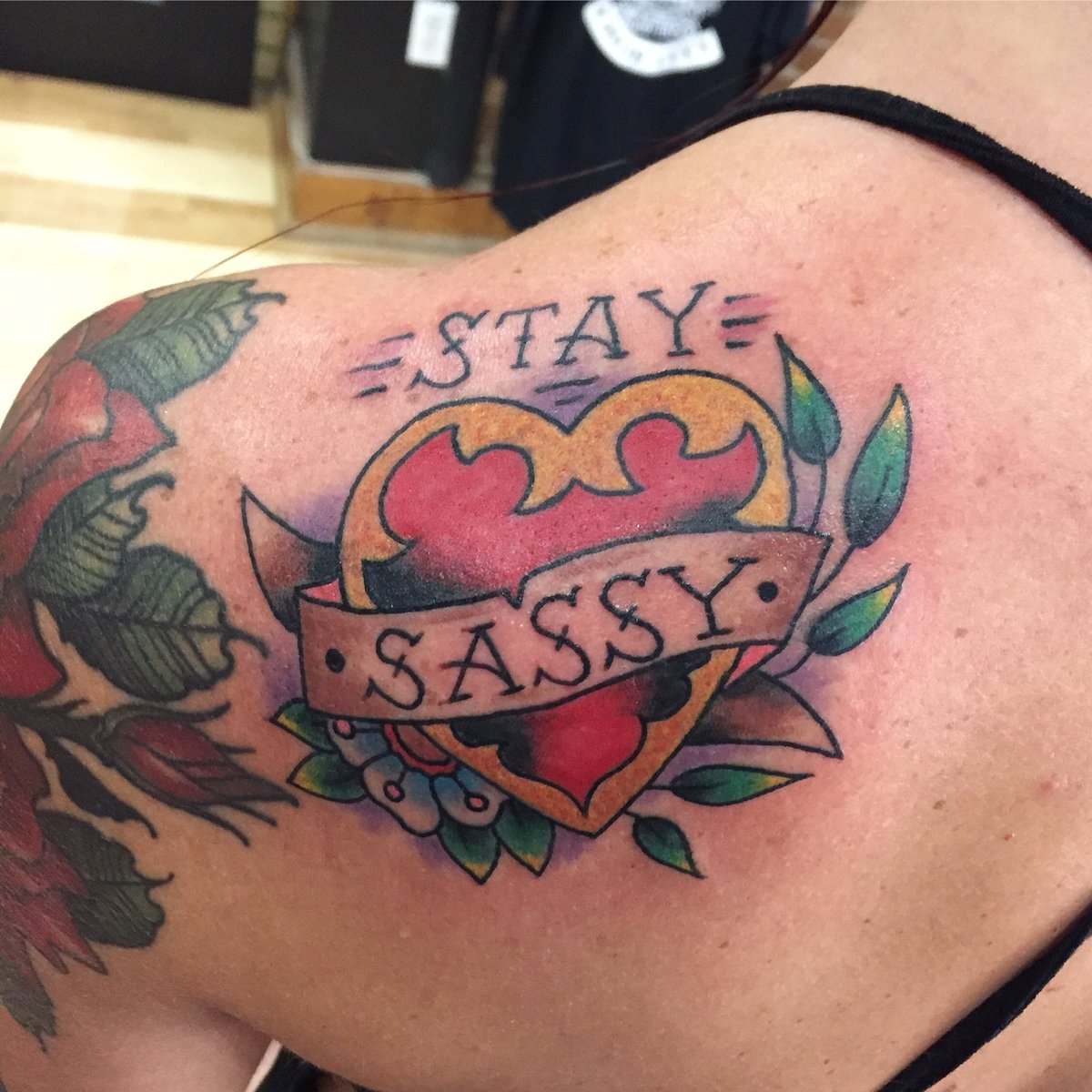 BlueDevilYbor's tweet image. @gentlemanjohnnyluck keeping the ladies outfitted here @bluedeviltattoo