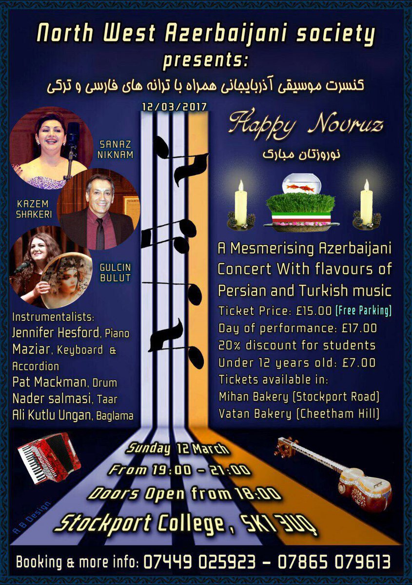 _gulcinbulut's tweet photo. I will be performing at this beautiful Azerbaijani concert on Sunday, 12th March @Peter Barkworth Theatre. Please join us <3 https://t.co/tX7NULjlJE