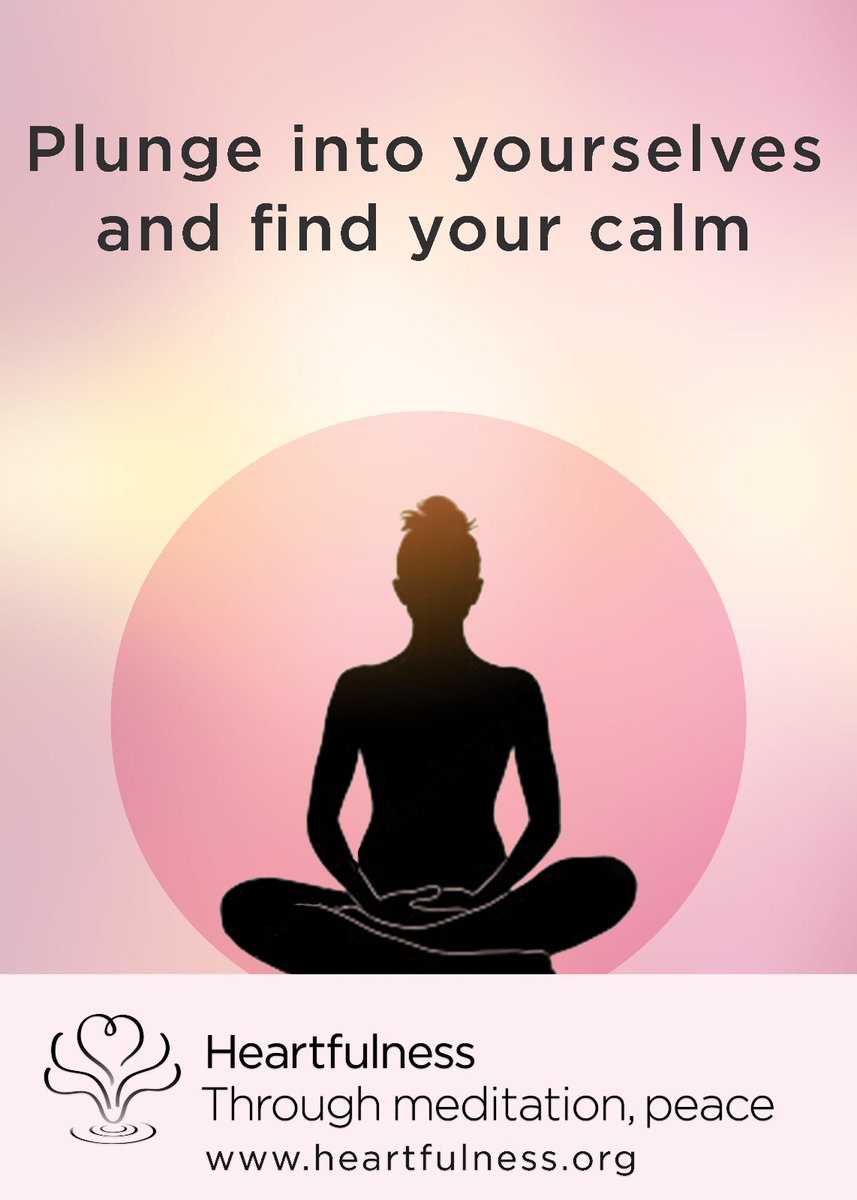 sandeepimr's tweet photo. Plunge into yourself and find your calm
#heartfulness #meditation #yoga https://t.co/toaw4BM2qM