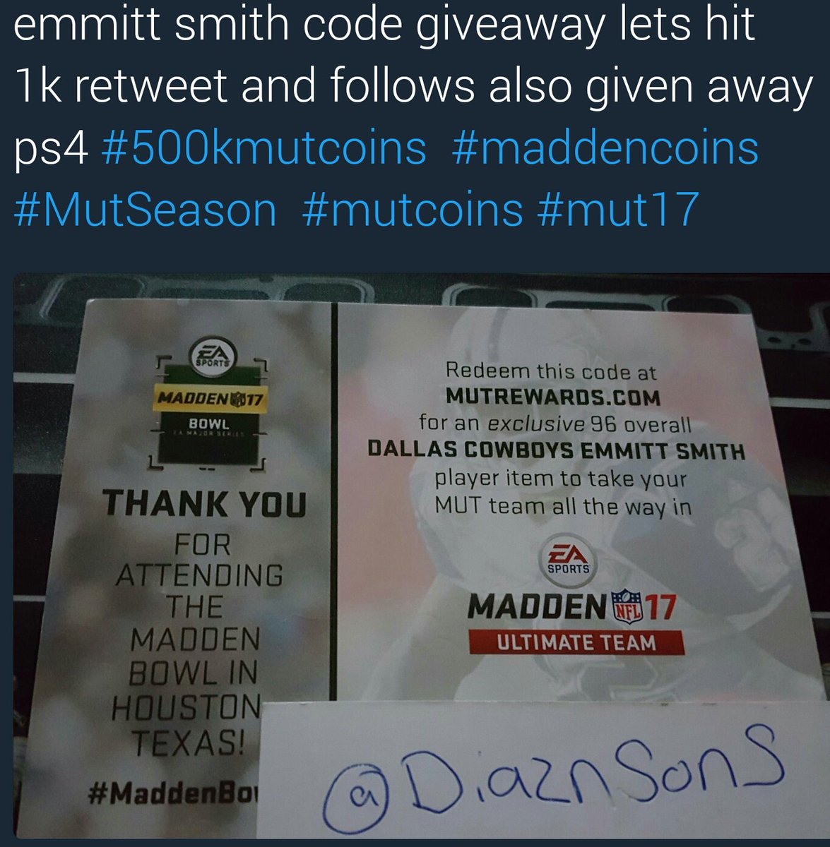 diaznsons's tweet photo. Follow and retweet to enter @WeFindGiveaways https://t.co/72FNIUMdeF