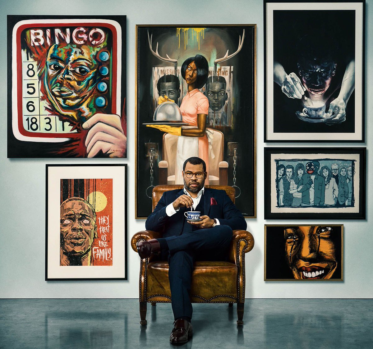 DemetriusHarmon's tweet photo. so we gone act like jordan peele aint flexing? https://t.co/7pczYcYq1N