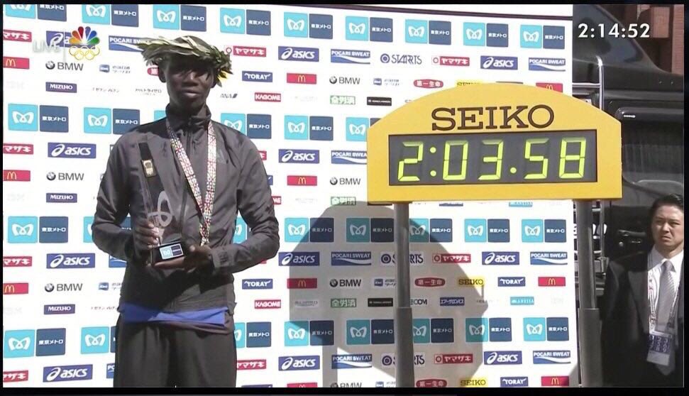 Kipsang_2_03_23's tweet photo. Very happy with my win in @tokyo42195_org Thank you everybody for supporting me. #adizero @adidasrunning https://t.co/ObpuGzoFpW