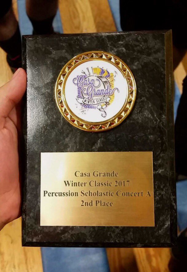 Congratulations to Horizon Indoor Percussion for placing second in their division today in competition at the Casa Grande Winter Classic!