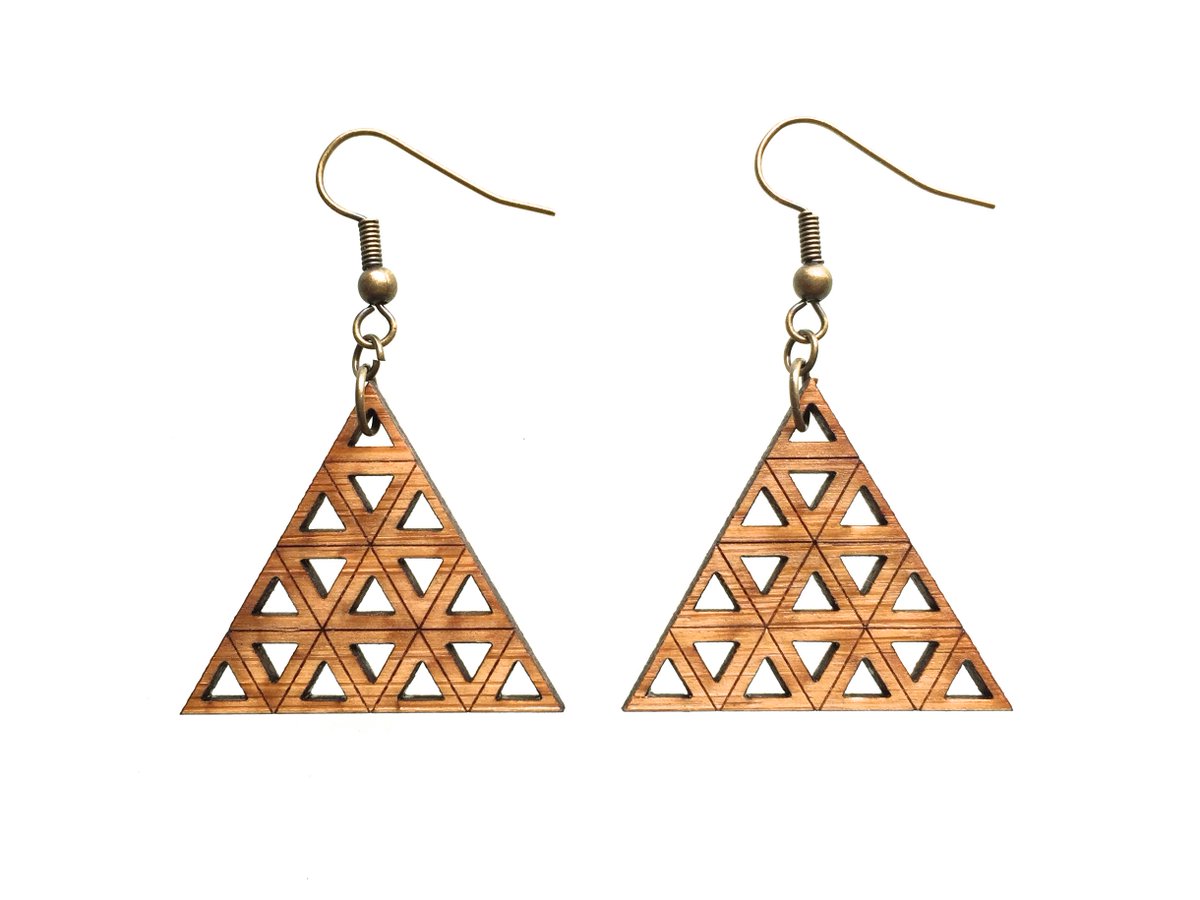 ArchetypeZ's tweet photo. handmade jewelry - Bamboo Accumulated Triangle Earrings by ArchetypeZ https://t.co/h7GMCQ8oUI @Etsy #ecofriendly #geometryiscool #lasercut https://t.co/otOSmmwuzK