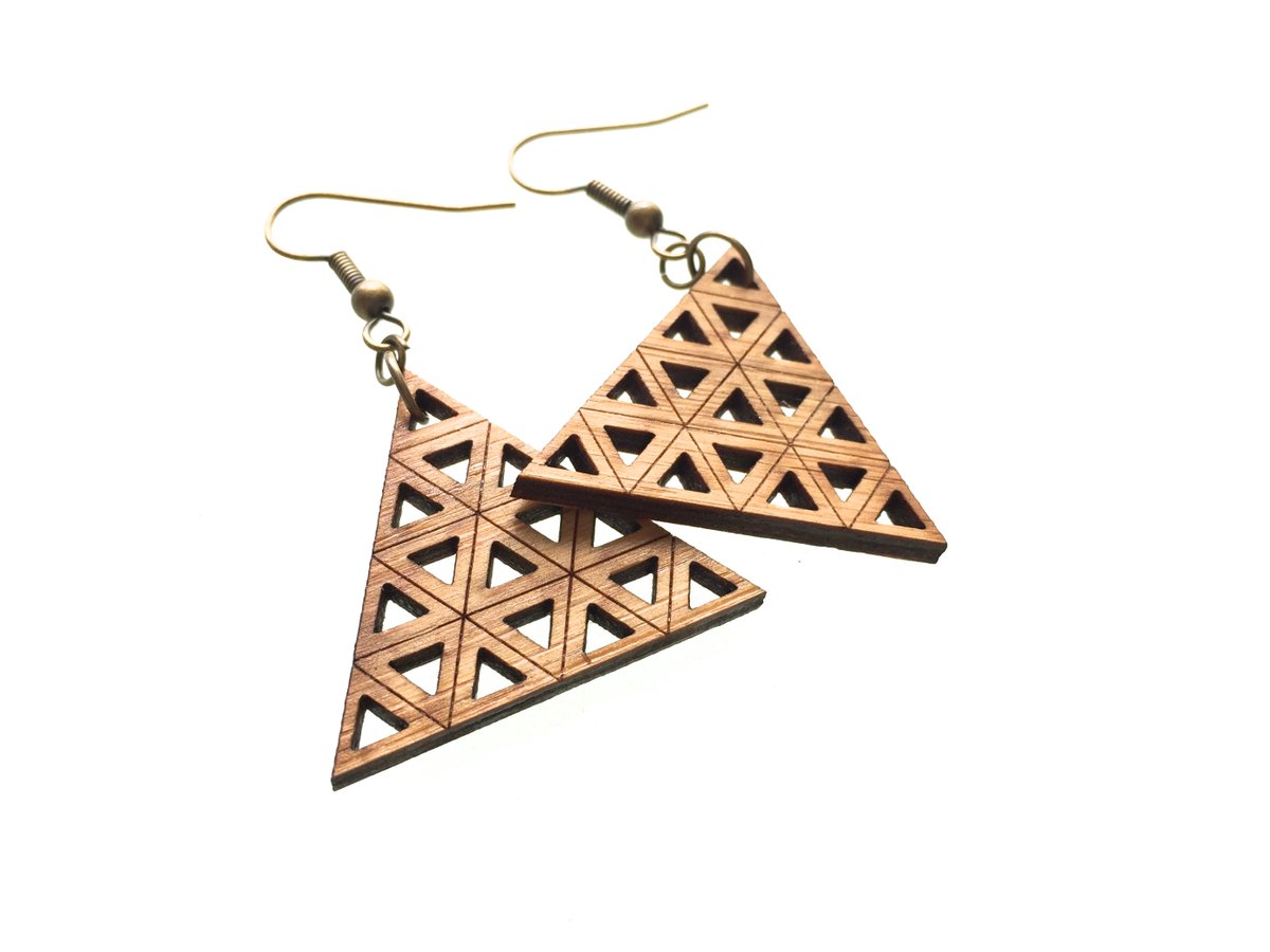 ArchetypeZ's tweet photo. handmade jewelry - Bamboo Accumulated Triangle Earrings by ArchetypeZ https://t.co/h7GMCQ8oUI @Etsy #ecofriendly #geometryiscool #lasercut https://t.co/otOSmmwuzK