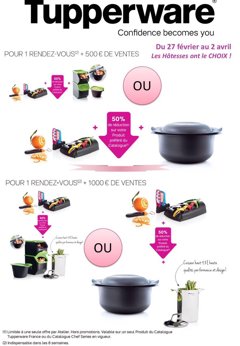 TupperwareMiss's tweet photo. Promo mars 2017 cadeaux hôtesse #tupperware #promomars2017 #cadeauxhotesse 4/4 https://t.co/L5y0OMSbS6