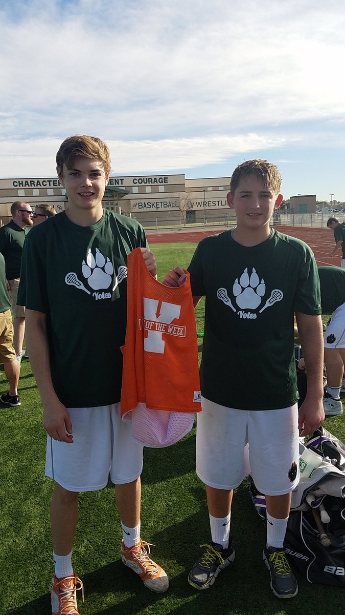 CampoVerdeLax's tweet photo. Bret passes on the #YoteOfTheWeek to Sam S - earned for his improvement over the last week, and 2 Gs, 1A in his first lax game. https://t.co/PCfiZELOge