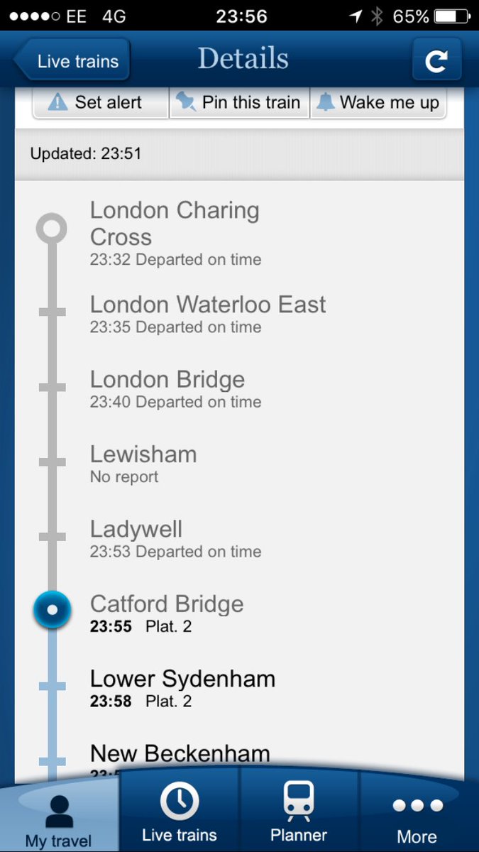 SH195430781's tweet photo. @Se_Railway why did the 23.50 from Lewisham to Hayes suddenly decide not to stop at lewisham? https://t.co/5V9JlRaIDj