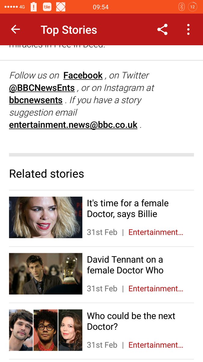 martinjsteven's tweet photo. @BBCNews Good idea, BBC. Really screw with @realDonaldTrump and his team by putting out real news but with fake dates. #fakenews #feb31 https://t.co/IjprXMgzzt