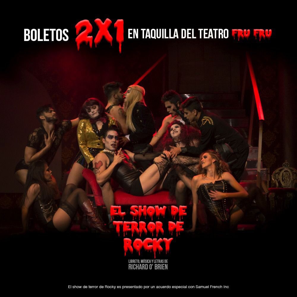 alecks_valdes's tweet photo. Hoy estamos @Guanaplay y yo juntos en @RockyHorrorMx 
Aqui una promo
8:30pm Teatro Fru Fru https://t.co/eefq1q3hCE