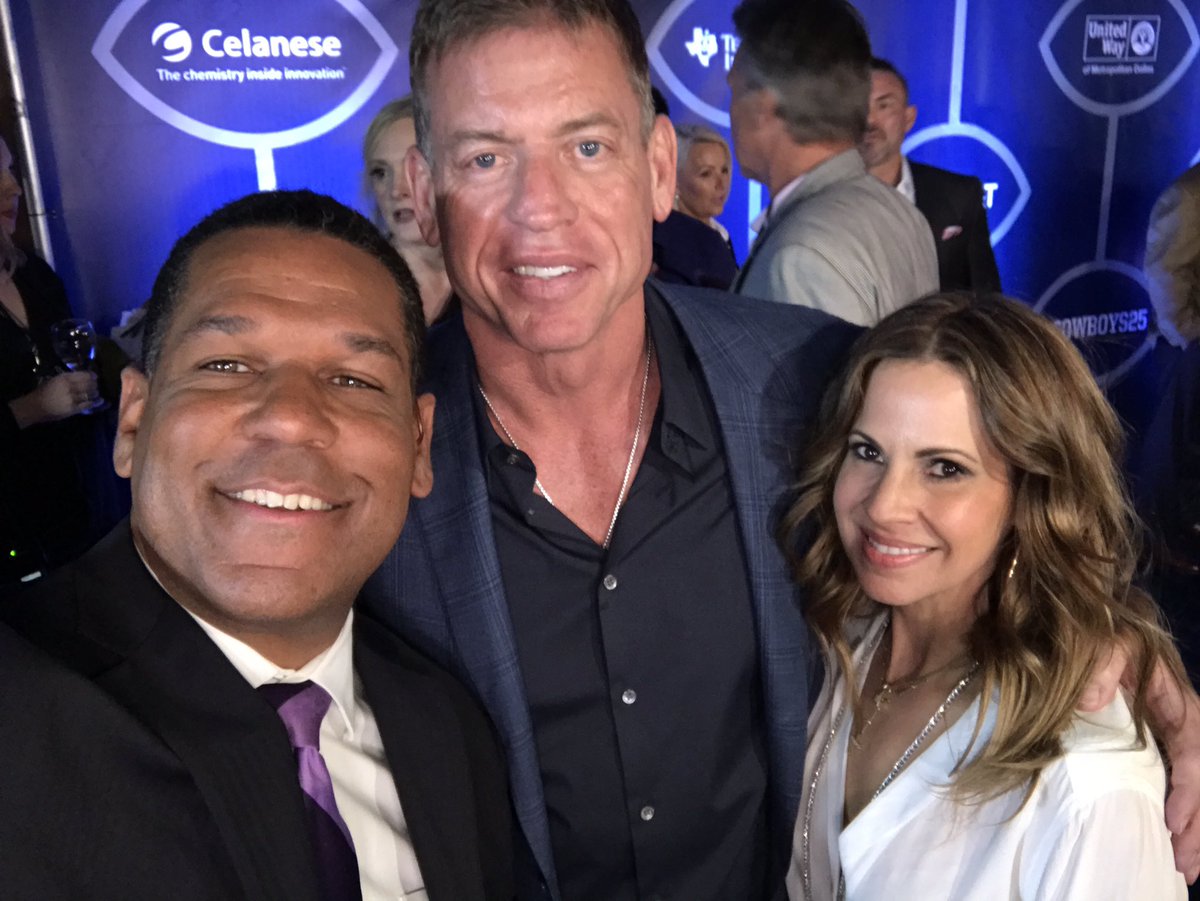 JoeTrahan's tweet photo. Thanks @TroyAikman for joining me on @wfaasports to help celebrate the #Cowboys championship teams of the 90's.
#WFAACowboys
#SuperReunion https://t.co/3yuU9BOcQG