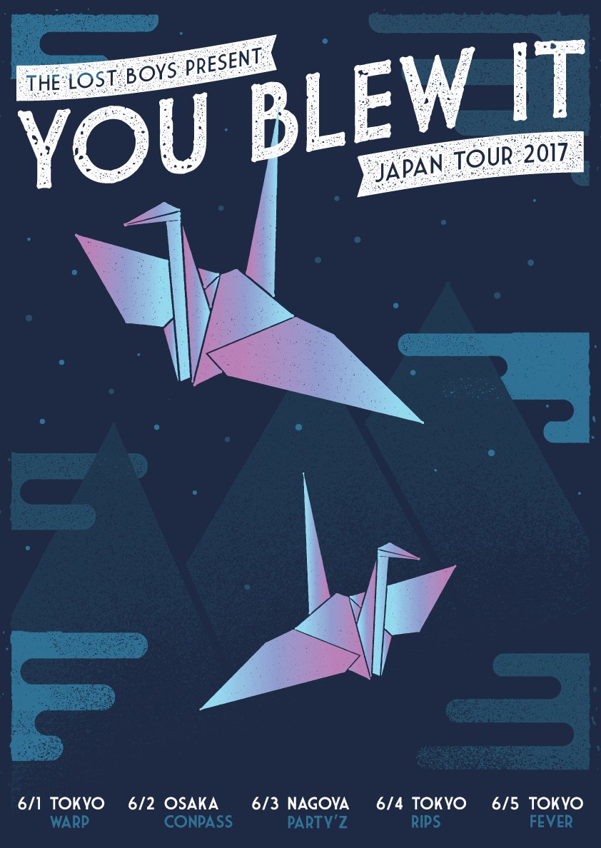 来月末のHey Mercedes来日、
6月初旬のyou blew it来日、
どちらも絶賛チケット販売中です。
詳しくは thelostboys.malegoat.com を