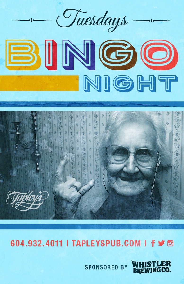 This week is a big one at Tapley's Bingo.
We have 4 tickets for Canada Sevens on Sunday March 12th up for grabs! Come see us on Tuesday!