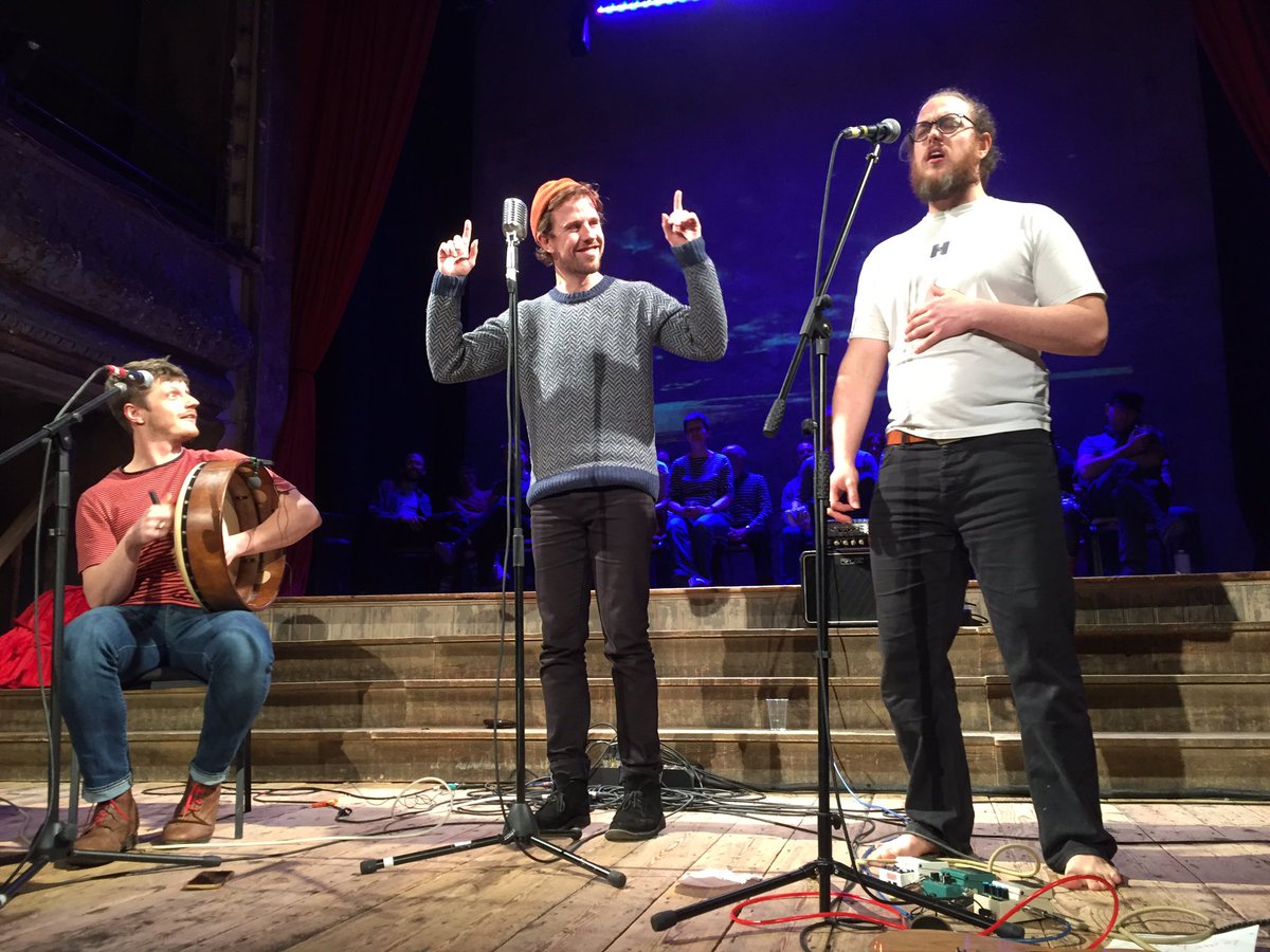 Great evening of #seashanties tonight <a href="/WiltonMusicHall/">Wilton's Music Hall</a> with <a href="/ShantyChoir/">Shanty Choir</a>, #YesterdaysMen, #2Sheets2theWind, <a href="/ballinawhalers/">theballinawhalers</a> &amp; more. #folk