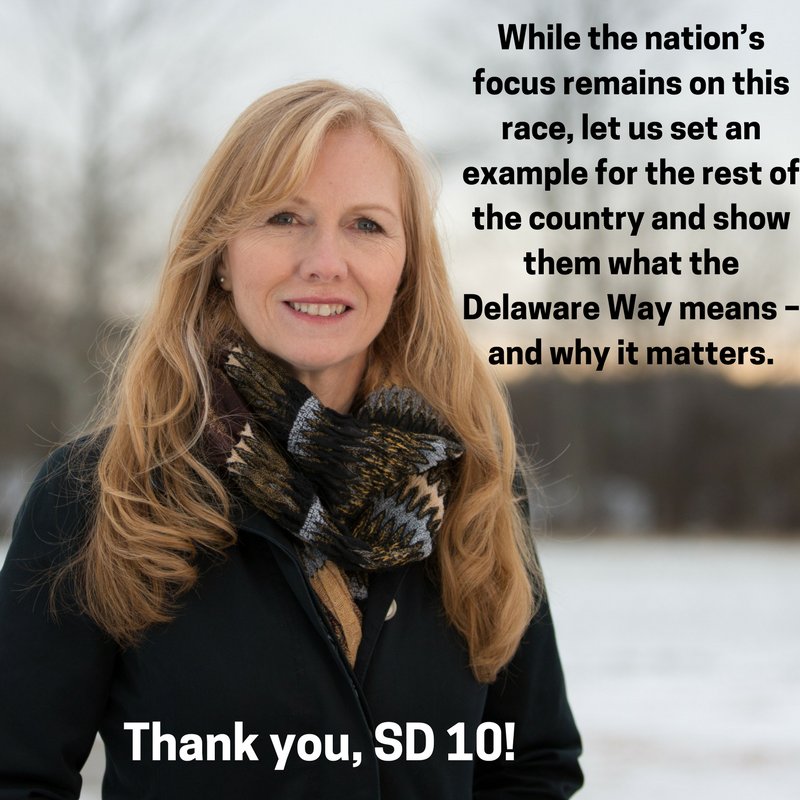Thank you SD10 for all your support. I'm so honored to be your new Senator &amp; can't wait to get to work. #TeamHansen #netDE